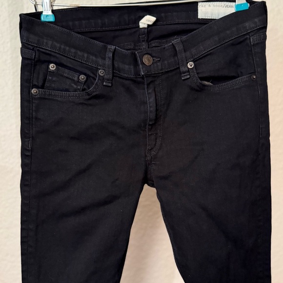 Rag & Bone Coated Black Skinny Jean Size 30. Cut 7195 - Picture 5 of 12